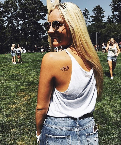 Alpha Phi, Total Sorority Move, Sorority Flash Tattoos, Glam U, Flash Tattoos, Sorority, Greek Life Flash Tattoos