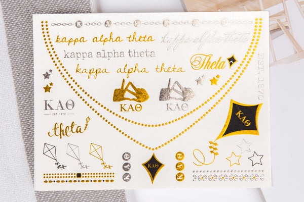 Sorority Tattoos, Glam U, Kappa Alpha Theta, Theta, Sorority Flash Tattoos, Flash Tattoos